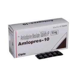 Amlopress 10 mg  - Amlodipine - Cipla, India