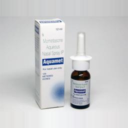 Aquamet Nasal Spray 12 ml - Mometasone Furoate - Sun Pharma, India