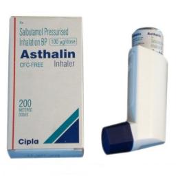 Asthalin HFA Inhaler 200MD 100 mcg - Salbutamol - Cipla, India