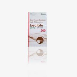 Beclate Inhaler 200 mcg  - Beclomethasone Dipropionate - Cipla, India