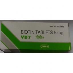 Biotin VB7 5 mg  - Biotin - Intas Pharmaceuticals Ltd.