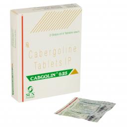Cabgolin 0.25 mg  - Cabergoline - Sun Pharma, India