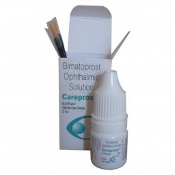 Careprost Eye drops 0.03% - Bimatoprost ophthalmic - Sun Pharma, India