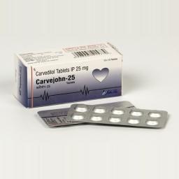 Carvejohn 25 mg  - Carvedilol - Johnlee Pharmaceutical Pvt. Ltd.