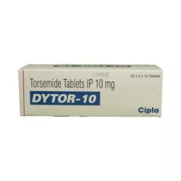 Dytor 10 mg  - Torsemide - Cipla, India