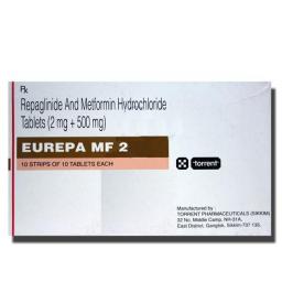 Eurepa MF 2/ 500 mg  - Repaglinide - Torrent Pharma