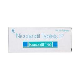 Korandil 10 mg  - Nicorandil - Sun Pharma, India