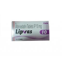 Lipvas 10 mg  - Atorvastatin - Cipla, India