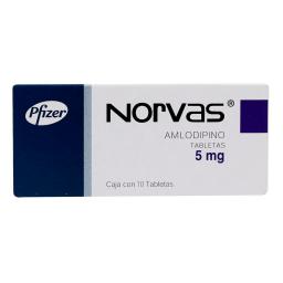 Norvas 5 mg - Amlodipine - Pfizer