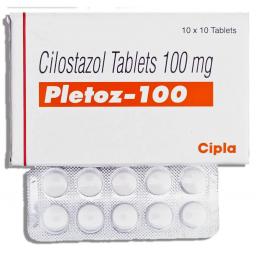 Pletoz 100 mg  - Cilostazol - Cipla, India