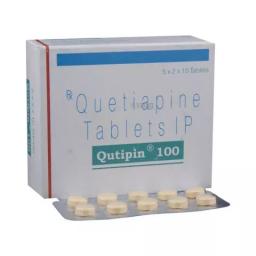 Qutipin 100 mg  - Quetiapine - Sun Pharma, India