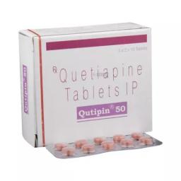 Qutipin 50 mg  - Quetiapine - Sun Pharma, India