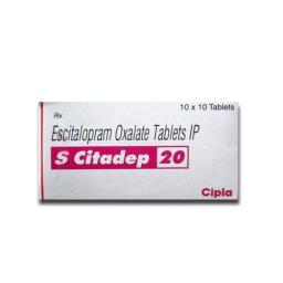 S Citadep 20 mg  - Escitalopram - Cipla, India