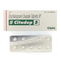 S Citadep 5 mg  - Escitalopram - Cipla, India