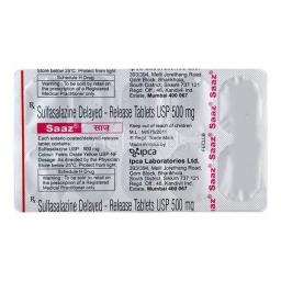 Saaz 500 mg  - Sulfasalazine - Ipca Laboratories Ltd.