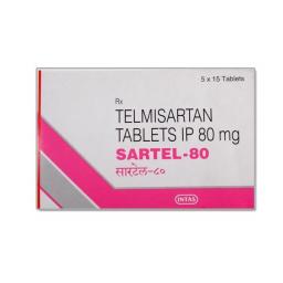 Sartel 80 mg  - Telmisartan - Intas Pharmaceuticals Ltd.