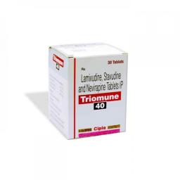 Triomune 40 mg  - Lamivudine - Cipla, India