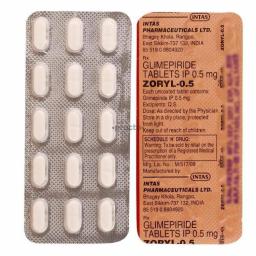 Zoryl M 0.5/ 500 mg  - Glimeperide - Intas Pharmaceuticals Ltd.